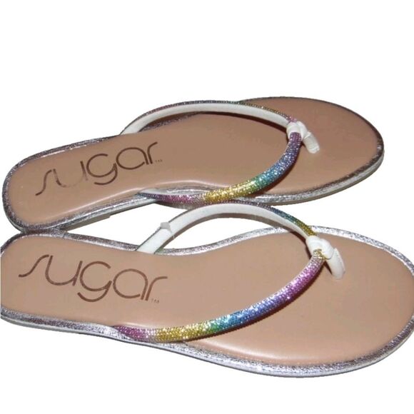 BRAND NEW WOMEN's SUGAR  PETITION GLIM FLIP-FLOPS SANDALS G1 - Picture 1 of 12